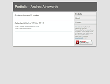 Tablet Screenshot of andreaainsworth.com